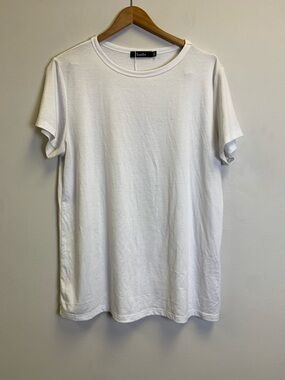 Sunbs Women's White Crewneck Short Sleeve Tee